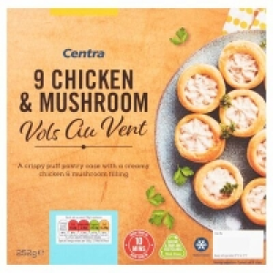 Centra Chicken & Mushroom Vols Au Vent 252g