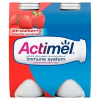 Centra  Danone Actimel Strawberry Yogurt Drink 4 Pack 400g