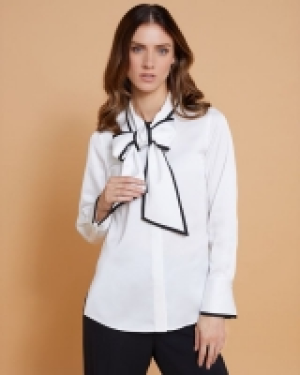 Paul Costelloe Living Studio Mono Pussybow Blouse