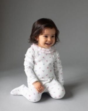 Dunnes Stores  Leigh Tucker Willow Rae Velour Sleepsuit (Newborn-18 months)
