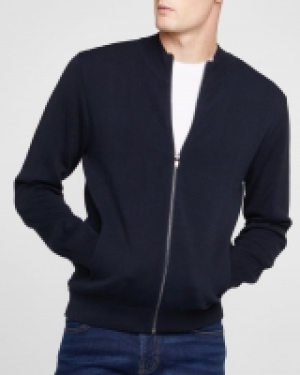 Knitted Zip-Through Bomber