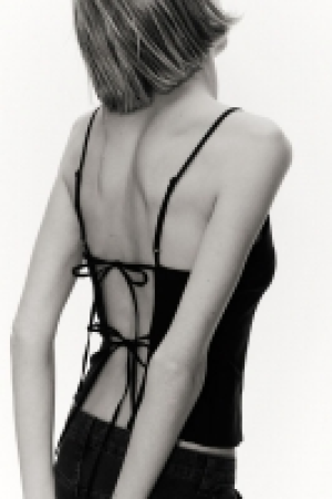 Open-backed strappy top