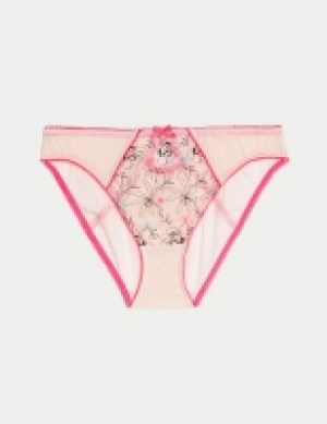 Boutique Carissa Embroidery High Leg Knickers