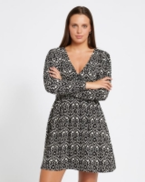 Dunnes Stores  Savida Button Detail V-Neck Dress