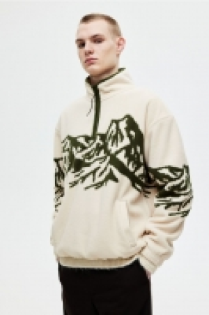 HM  Loose Fit Zip-top fleece top