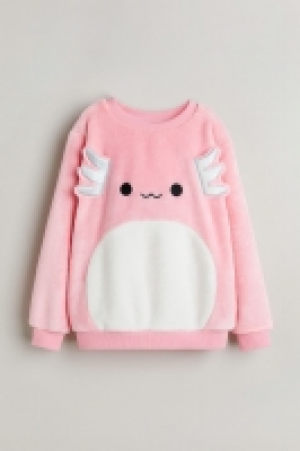 HM  Appliquéd pile sweatshirt