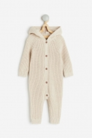 Knitted cotton all-in-one suit