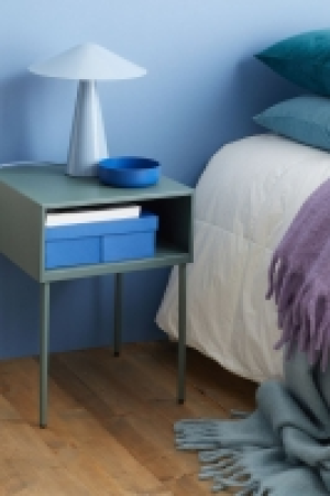 Metal bedside table