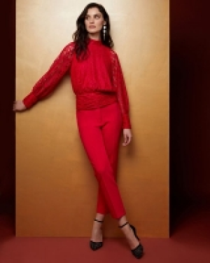 Gallery Seamed Straight Leg Trousers