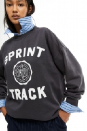 Oversized motif-detail sweatshirt 11.00 €