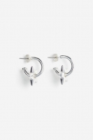 HM  Beaded hoop earrings