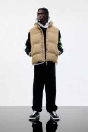 Water-repellent puffer gilet