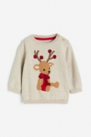 Intarsia-motif jumper