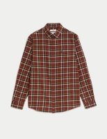 Marks and Spencer M&s Collection Pure Cotton Flannel Shirt