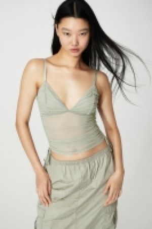 Drawstring-detail mesh top 7.00 €