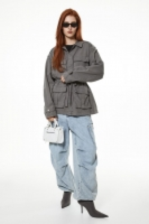 Cotton twill utility jacket