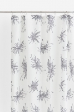 Printed shower curtain