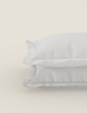 M&s Collection 2pk Pure Cotton 300 Thread Count Oxford Pillowcases