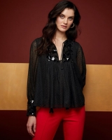Dunnes Stores  Gallery Tie Neck Blouse