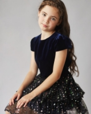 Leigh Tucker Willow Maria Velvet Top (4-13 years)