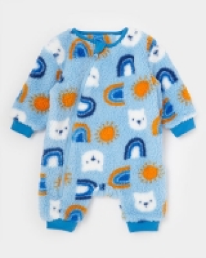 Footless Fleece Polar Bear Print Sleepsuit (0-23 months)