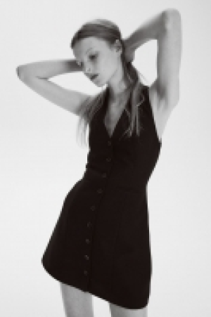 Button-front dress