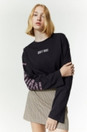 Oversized print-motif top