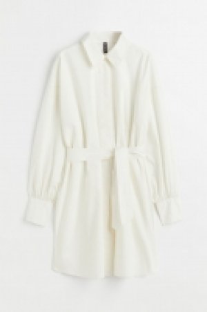 Tie-belt shirt dress