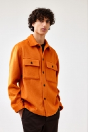 Regular Fit Wool-blend overshirt