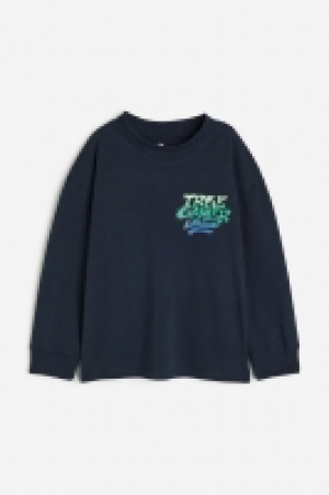 HM  Printed long-sleeved T-shirt