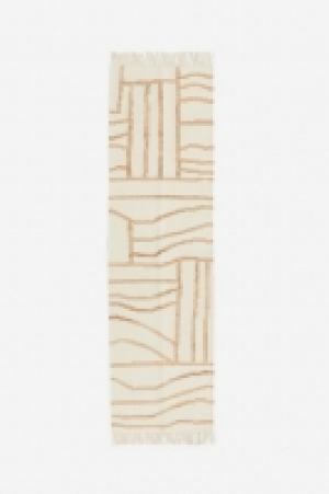 Patterned wool-blend rug