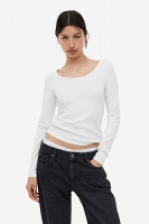 Ribbed modal-blend top