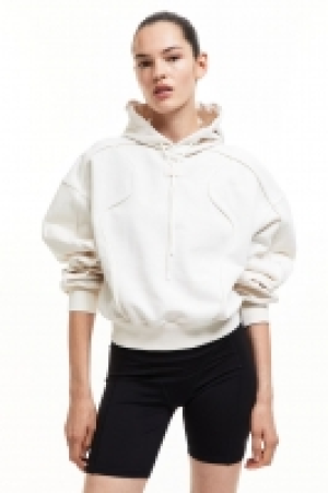 DryMove Piping-detail sports hoodie