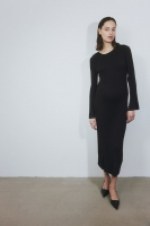 MAMA Rib-knit midi dress