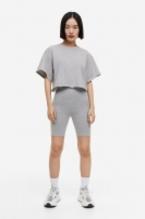 Boxy-style embroidered T-shirt