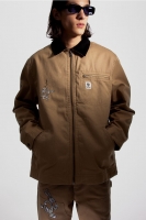 HM  Loose Fit Jacket with corduroy collar
