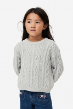 Cable-knit jumper