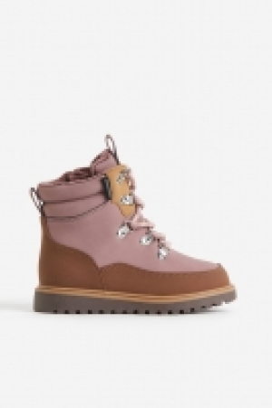 Waterproof lace-up boots