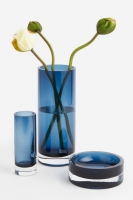 HM  Tall glass vase