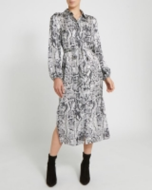 Midi Snakeskin Dress