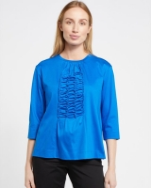 Carolyn Donnelly The Edit Ruffle Front Cotton Top