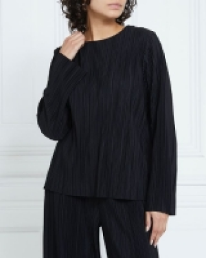 Gallery Long-Sleeved Plisse Top