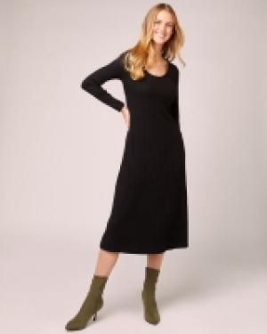 Dunnes Stores  Scoop Neck Ribbed Midi Dress