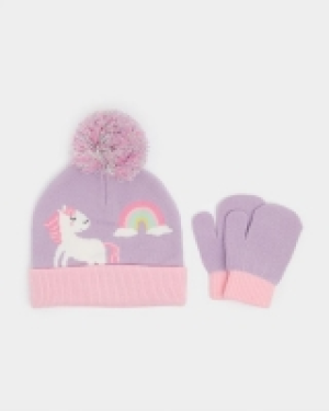 Beanie Hat And Mittens Set (6 Months-6 Years)