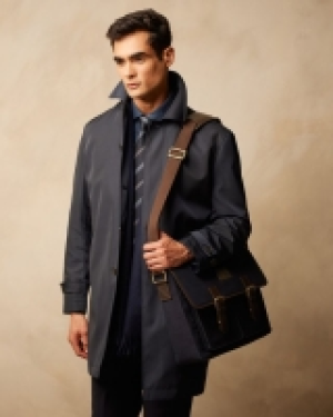 Paul Costelloe Living Canvas And Leather Satchel