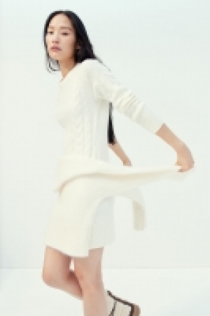 Cable-knit dress