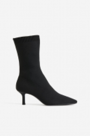 Heeled sock boots
