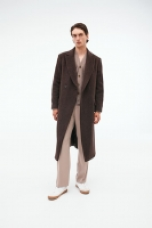 Double-breasted wool-blend coat 55.00 €