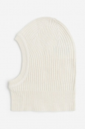 Rib-knit balaclava