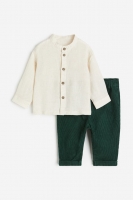 HM  2-piece grandad shirt and trousers set